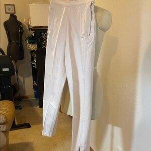 Elegant Women's White Straight Leg Pants